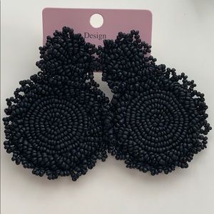 Black beaded Earrings